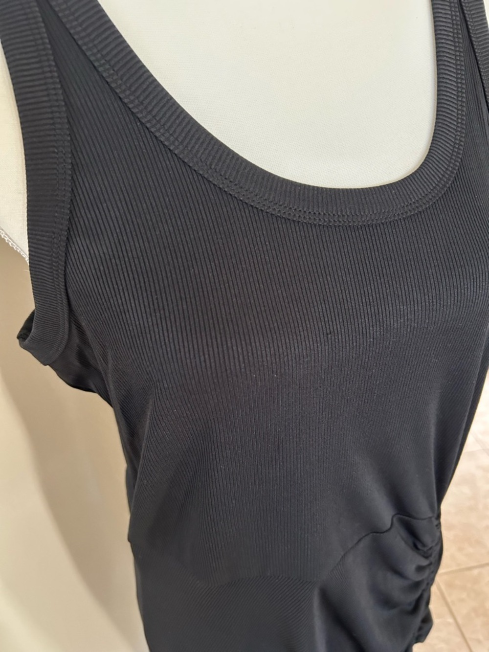 Chicme Ribbed Tank Maxi Dress With Side Ruching - Picture 4 of 12